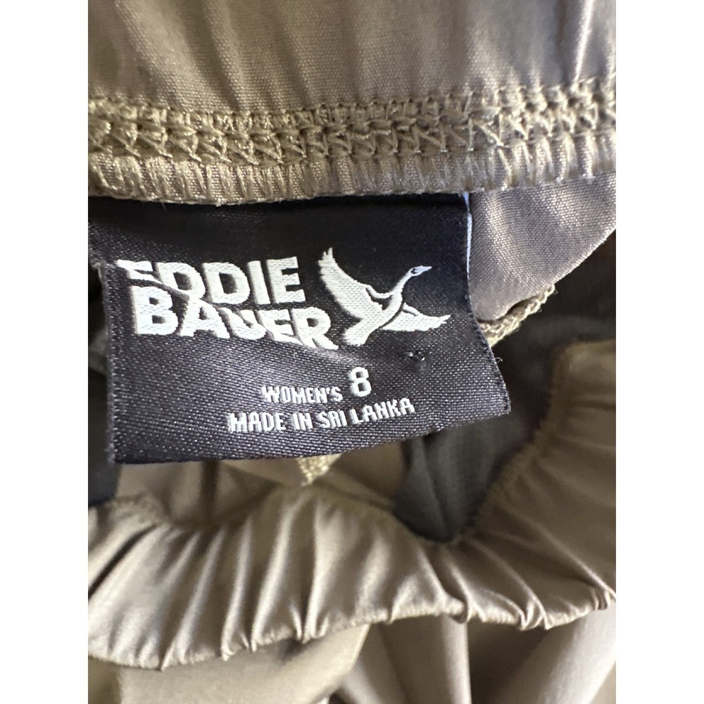 Eddie Bauer 2025 Trail Hiking Pants Khaki Brown Pull on Elastic Waist Women's 8 - Picture 5 of 13